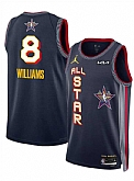 Men's 2025 All-Star #8 Jalen Williams Navy Stitched Jersey Dzhi,baseball caps,new era cap wholesale,wholesale hats